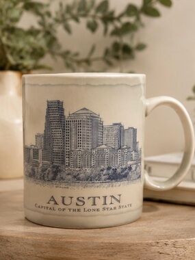 Starbucks Austin Texas Architecture Series 2008 18 oz Skyline Collector Mug